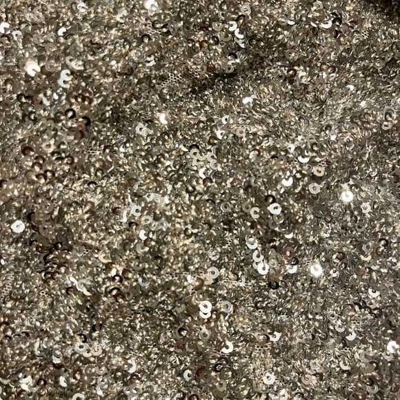 Express Silver Sequin Romper - Picture 6 of 6